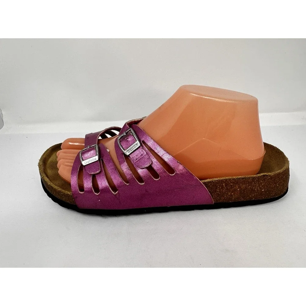 Birkenstock Betula Grenada Sandals Womens Sz 9 Pink Metallic Patent Leather